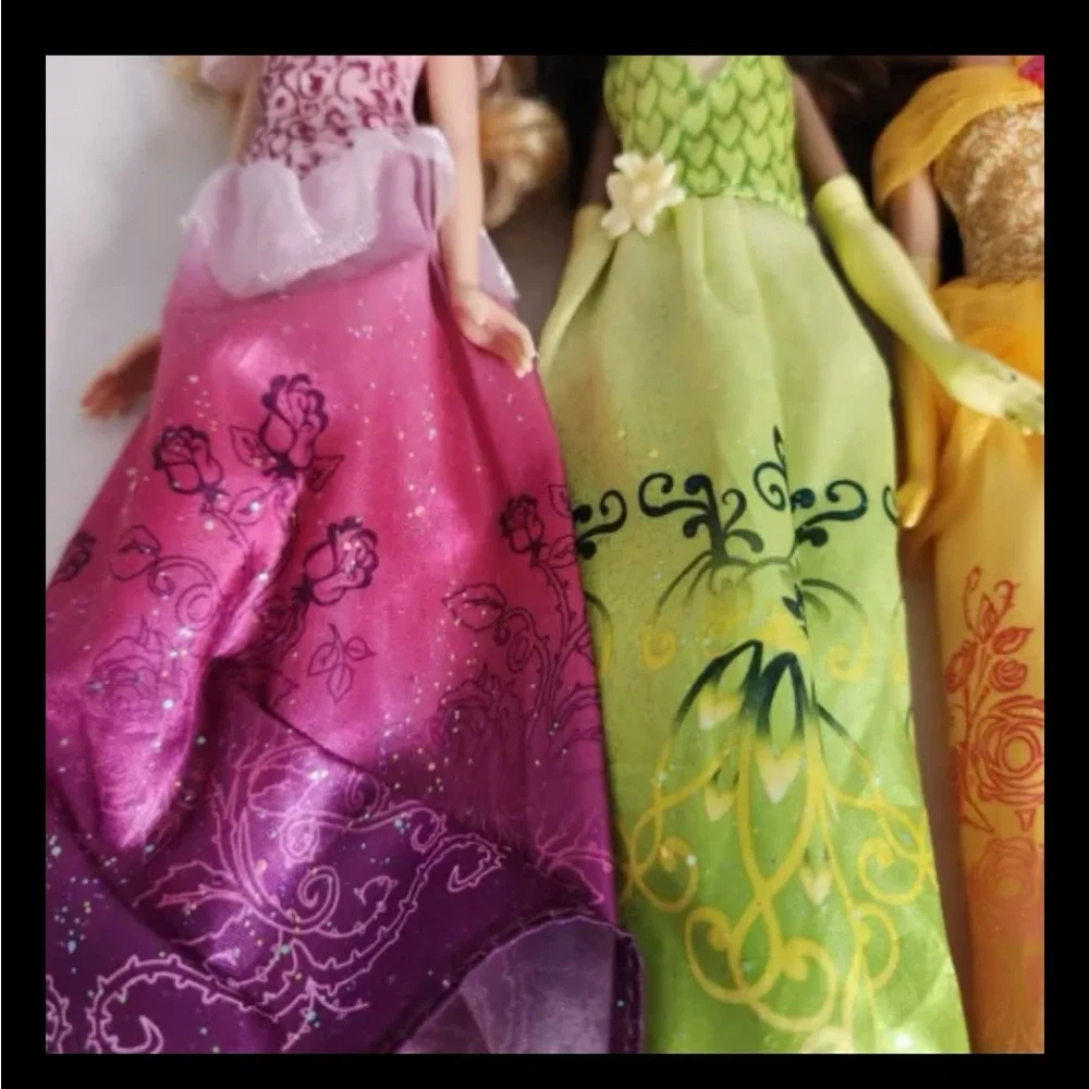 Disney Shimmer And Shine Doll Lot Of 5 Aurora Tiana Belle Anna Cinderella As-Is - Picture 3 of 10